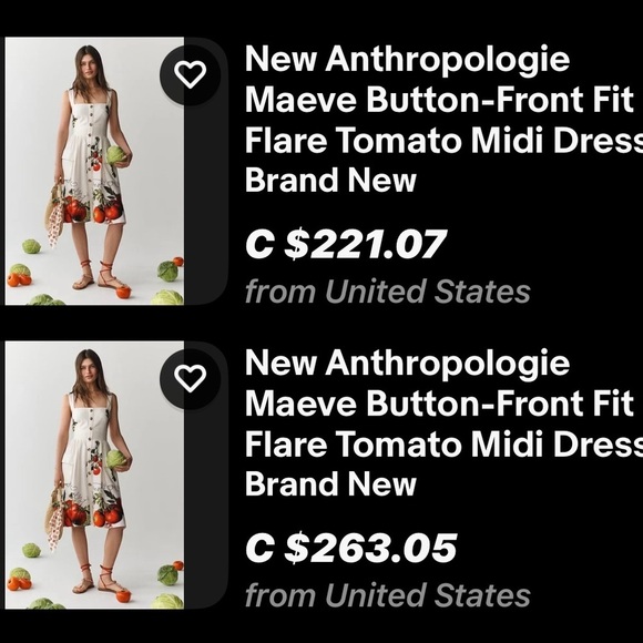 Anthropologie NWT Maeve Button-Front Tomato Midi Dress size XL. - Picture 2 of 16